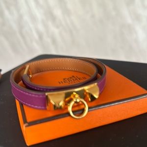 Hermes rivale double tour bracelet